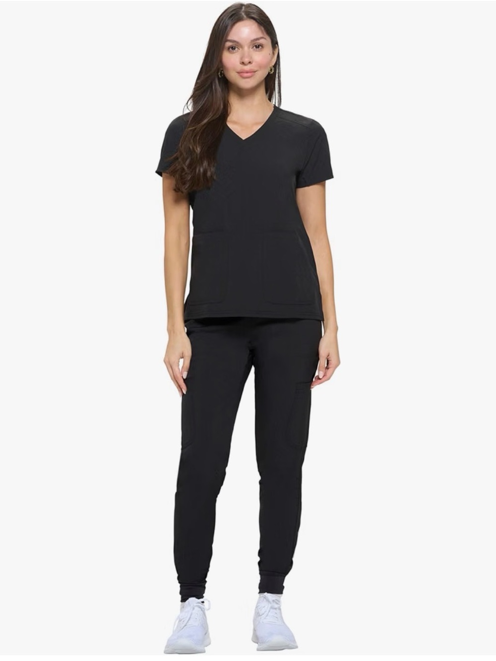 Women's Black Scrub Set